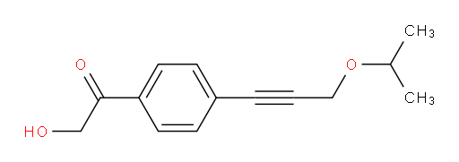 2-hydroxy-1-(4-(3-isopropoxyprop-1-yn-1-yl)phenyl)ethanone
