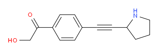 2-hydroxy-1-(4-(pyrrolidin-2-ylethynyl)phenyl)ethanone