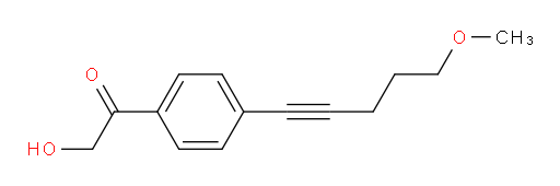 2-hydroxy-1-(4-(5-methoxypent-1-yn-1-yl)phenyl)ethanone