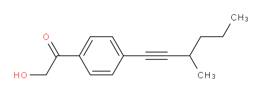2-hydroxy-1-(4-(3-methylhex-1-yn-1-yl)phenyl)ethanone