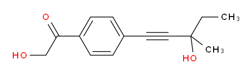 2-hydroxy-1-(4-(3-hydroxy-3-methylpent-1-yn-1-yl)phenyl)ethanone