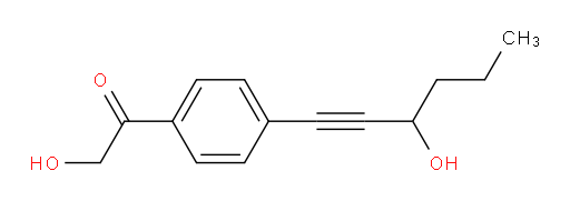 2-hydroxy-1-(4-(3-hydroxyhex-1-yn-1-yl)phenyl)ethanone