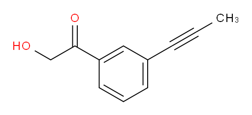 2-hydroxy-1-(3-(prop-1-yn-1-yl)phenyl)ethanone