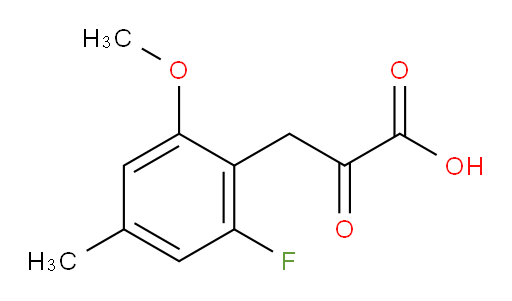 3-(2-fluoro-6-methoxy-4-methylphenyl)-2-oxopropanoic acid
