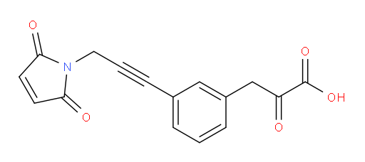 3-(3-(3-(2,5-dioxo-2,5-dihydro-1H-pyrrol-1-yl)prop-1-yn-1-yl)phenyl)-2-oxopropanoic acid