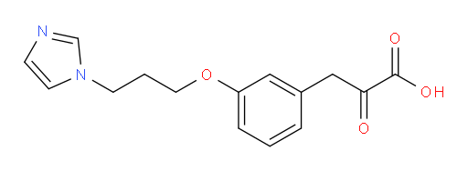 3-(3-(3-(1H-imidazol-1-yl)propoxy)phenyl)-2-oxopropanoic acid