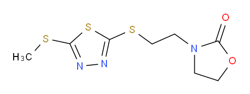 3-(2-((5-(methylthio)-1,3,4-thiadiazol-2-yl)thio)ethyl)oxazolidin-2-one