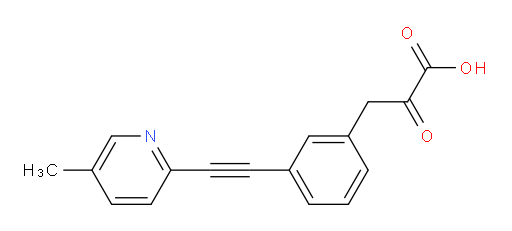 3-(3-((5-methylpyridin-2-yl)ethynyl)phenyl)-2-oxopropanoic acid