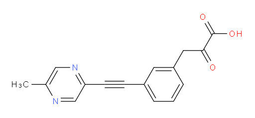 3-(3-((5-methylpyrazin-2-yl)ethynyl)phenyl)-2-oxopropanoic acid