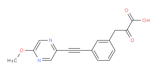 3-(3-((5-methoxypyrazin-2-yl)ethynyl)phenyl)-2-oxopropanoic acid