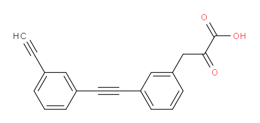 3-(3-((3-ethynylphenyl)ethynyl)phenyl)-2-oxopropanoic acid