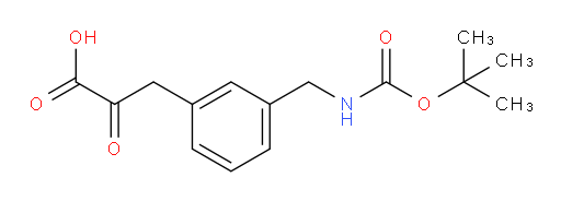 3-(3-(((tert-butoxycarbonyl)amino)methyl)phenyl)-2-oxopropanoic acid