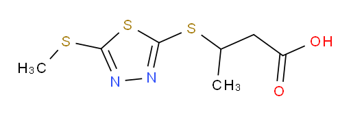 3-((5-(methylthio)-1,3,4-thiadiazol-2-yl)thio)butanoic acid