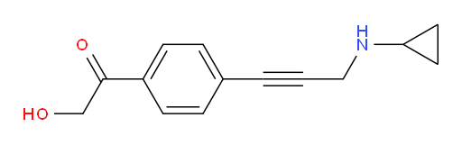 1-(4-(3-(cyclopropylamino)prop-1-yn-1-yl)phenyl)-2-hydroxyethanone