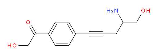 1-(4-(4-amino-5-hydroxypent-1-yn-1-yl)phenyl)-2-hydroxyethanone