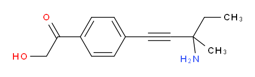 1-(4-(3-amino-3-methylpent-1-yn-1-yl)phenyl)-2-hydroxyethanone