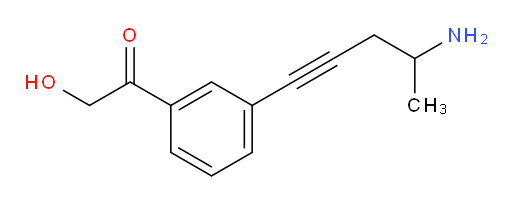 1-(3-(4-aminopent-1-yn-1-yl)phenyl)-2-hydroxyethanone