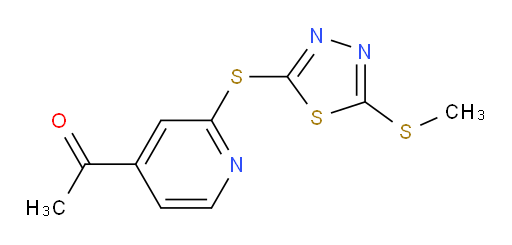 1-(2-((5-(methylthio)-1,3,4-thiadiazol-2-yl)thio)pyridin-4-yl)ethanone