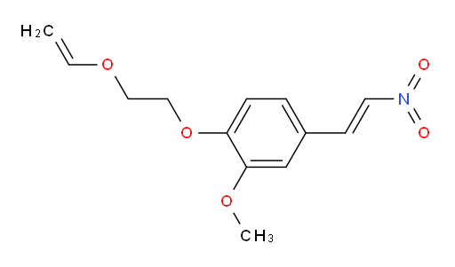 (E)-2-methoxy-4-(2-nitrovinyl)-1-(2-(vinyloxy)ethoxy)benzene