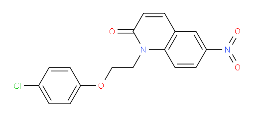 1-(2-(4-chlorophenoxy)ethyl)-6-nitroquinolin-2(1H)-one