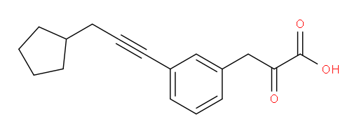 3-(3-(3-cyclopentylprop-1-yn-1-yl)phenyl)-2-oxopropanoic acid