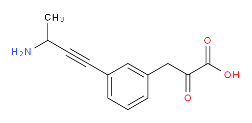 3-(3-(3-aminobut-1-yn-1-yl)phenyl)-2-oxopropanoic acid