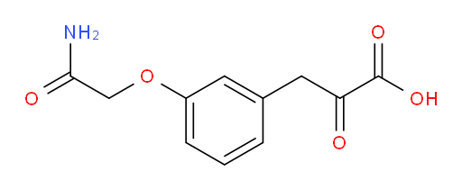 3-(3-(2-amino-2-oxoethoxy)phenyl)-2-oxopropanoic acid