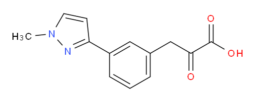 3-(3-(1-methyl-1H-pyrazol-3-yl)phenyl)-2-oxopropanoic acid