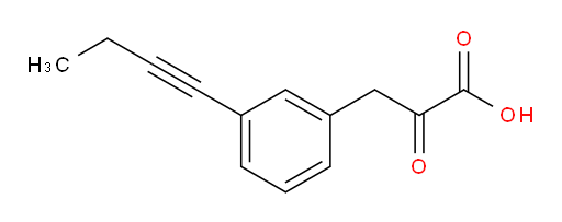 3-(3-(but-1-yn-1-yl)phenyl)-2-oxopropanoic acid