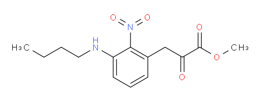 methyl 3-(3-(butylamino)-2-nitrophenyl)-2-oxopropanoate