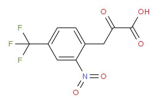 3-(2-nitro-4-(trifluoromethyl)phenyl)-2-oxopropanoic acid