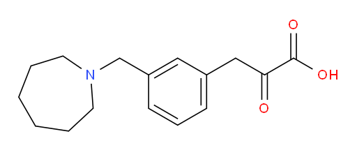 3-(3-(azepan-1-ylmethyl)phenyl)-2-oxopropanoic acid