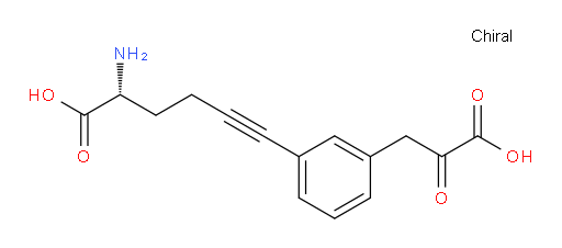 (R)-2-amino-6-(3-(2-carboxy-2-oxoethyl)phenyl)hex-5-ynoic acid