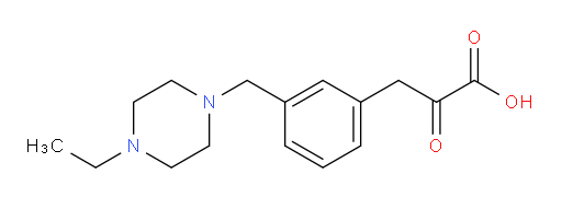 3-(3-((4-ethylpiperazin-1-yl)methyl)phenyl)-2-oxopropanoic acid