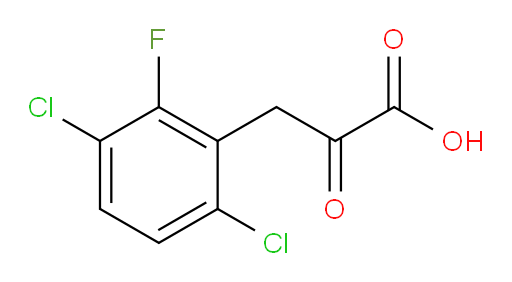 3-(3,6-dichloro-2-fluorophenyl)-2-oxopropanoic acid