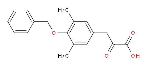 3-(4-(benzyloxy)-3,5-dimethylphenyl)-2-oxopropanoic acid