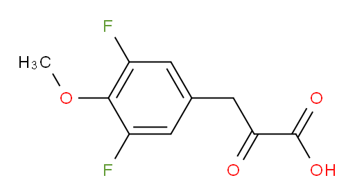 3-(3,5-difluoro-4-methoxyphenyl)-2-oxopropanoic acid