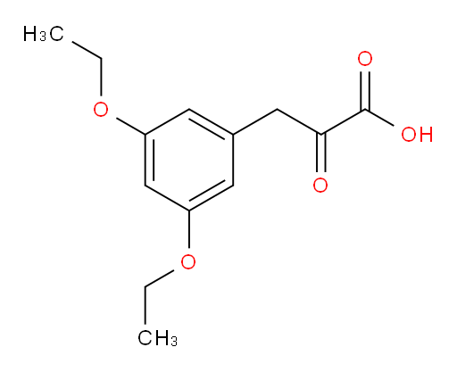 3-(3,5-diethoxyphenyl)-2-oxopropanoic acid