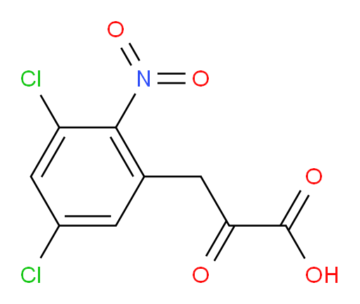 3-(3,5-dichloro-2-nitrophenyl)-2-oxopropanoic acid