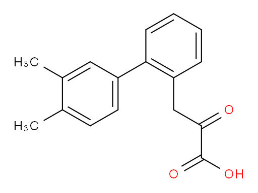 3-(3',4'-dimethyl-[1,1'-biphenyl]-2-yl)-2-oxopropanoic acid