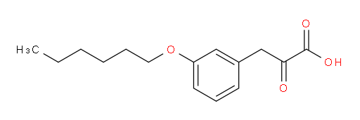 3-(3-(hexyloxy)phenyl)-2-oxopropanoic acid