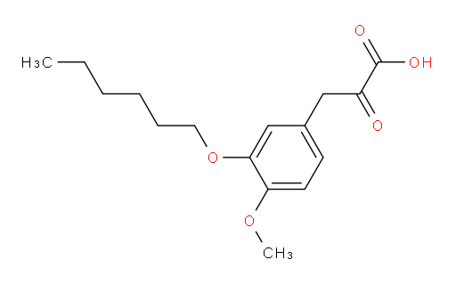 3-(3-(hexyloxy)-4-methoxyphenyl)-2-oxopropanoic acid
