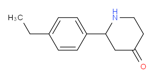 2-(4-ethylphenyl)piperidin-4-one