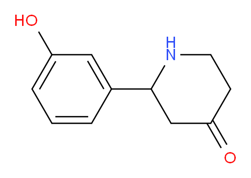 2-(3-hydroxyphenyl)piperidin-4-one