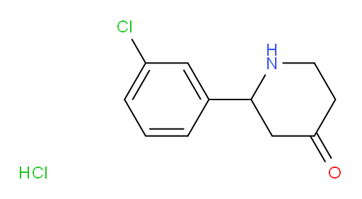 2-(3-chlorophenyl)piperidin-4-one hydrochloride