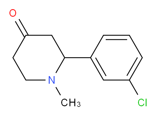 2-(3-chlorophenyl)-1-methylpiperidin-4-one