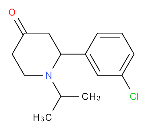 2-(3-chlorophenyl)-1-isopropylpiperidin-4-one