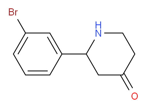 2-(3-bromophenyl)piperidin-4-one