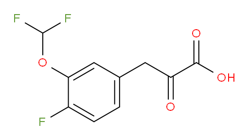 3-(3-(difluoromethoxy)-4-fluorophenyl)-2-oxopropanoic acid