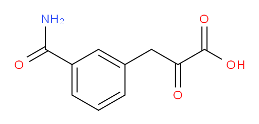 3-(3-carbamoylphenyl)-2-oxopropanoic acid